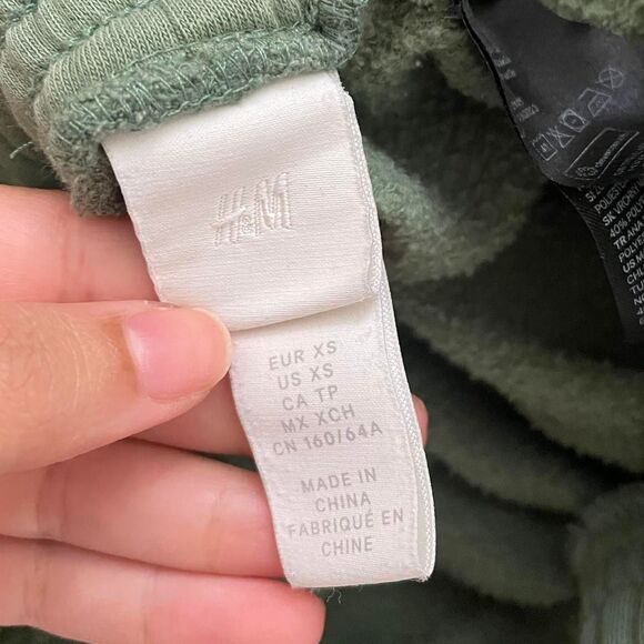 H&M Women's Green and Khaki Joggers-tracksuits - Picture 5 of 6